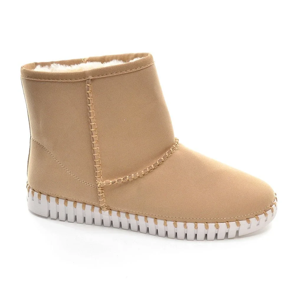 Ilse Jacobsen Tulip Latte Faux Fur Lined Boots 38 New